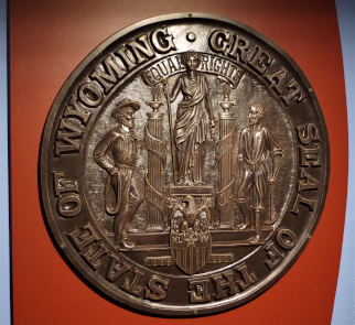 WY state seal from state museum